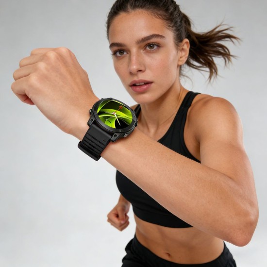 Curea Silicon Mobile Origin Easy Strap pentru Garmin ES2, 20mm, Black (Ingredi, MO-ESS-20-BLK) by www.silkase.ro