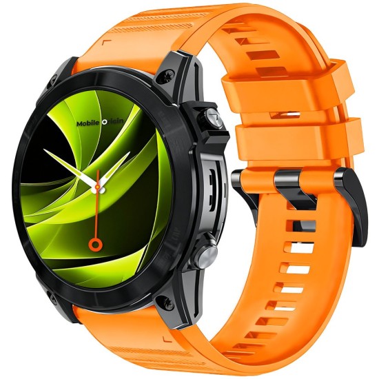 Curea Silicon Mobile Origin Easy Strap pentru Garmin ES2, 20mm, Orange (Ingredi, MO-ESS-20-ORG) by www.silkase.ro