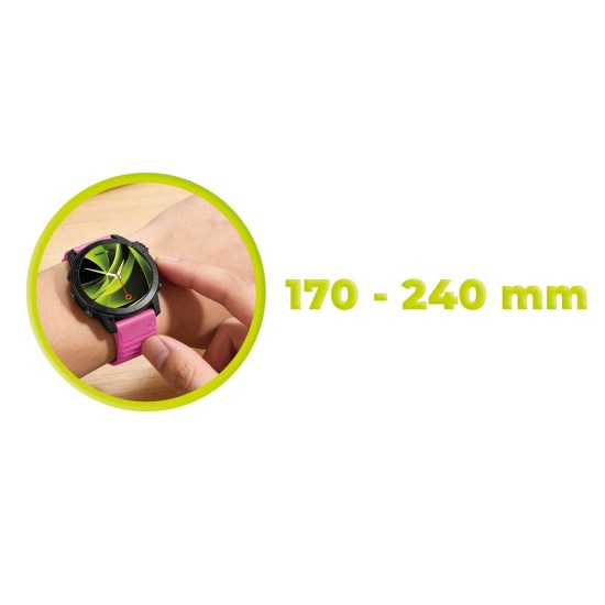 Curea din Silicon Mobile Origin Easy Strap pentru Garmin ES2, 20mm, Roz (Ingredi, MO-ESS-20-PNK) by www.silkase.ro