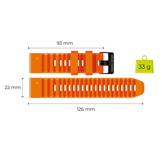 Curea Mobile Origin Easy Strap Quick Fit pentru Garmin ES2, 22mm, Orange Curea Mobile Origin Easy Strap Quick Fit pentru Garmin ES2, 22mm, Orange (Ingredi, MO-ESS-22-ORG) by www.silkase.ro