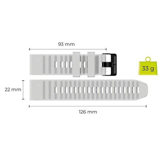 Curea Premium Mobile Origin Easy Strap Quick Fit pentru Garmin ES2, 22mm, Alb Curea Premium Mobile Origin Easy Strap Quick Fit pentru Garmin ES2, 22mm, Alb (Ingredi, MO-ESS-22-WHT) by www.silkase.ro