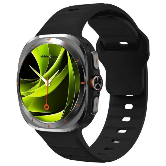 Curea Mobile Origin Easy Strap Silicone pentru Galaxy Watch Ultra 47mm, Black (Ingredi, MO-SGWU-BLK) by www.silkase.ro