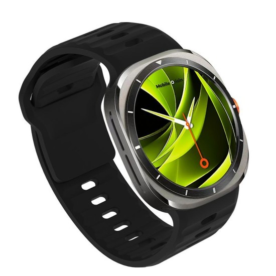 Curea Mobile Origin Easy Strap Silicone pentru Galaxy Watch Ultra 47mm, Black (Ingredi, MO-SGWU-BLK) by www.silkase.ro
