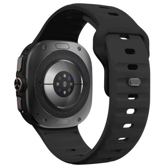 Curea Mobile Origin Easy Strap Silicone pentru Galaxy Watch Ultra 47mm, Black (Ingredi, MO-SGWU-BLK) by www.silkase.ro