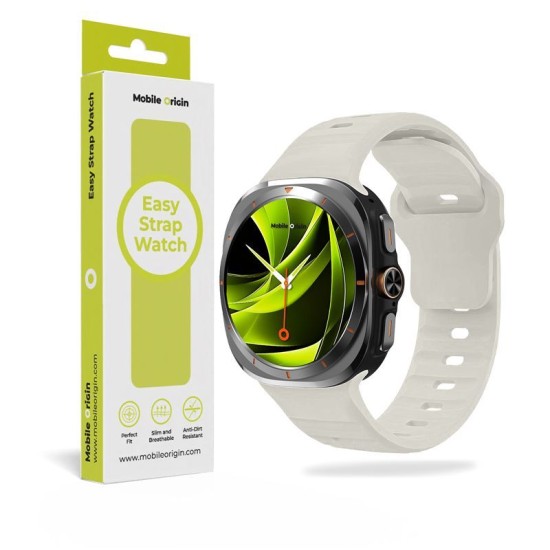 Curea Mobile Origin Easy Strap din Silicon pentru Samsung Galaxy Watch Ultra 47mm, Starlight (Ingredi, MO-SGWU-STAR) by www.silkase.ro