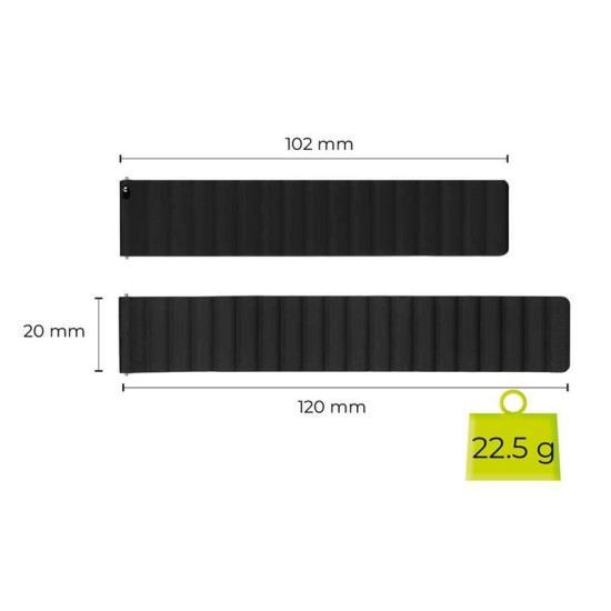 Curea Magnetică Mobile Origin Easy Strap pentru Ceas, 20mm, Black Curea Magnetică Mobile Origin Easy Strap pentru Ceas, 20mm, Black (Ingredi, MO-ESM20-BLK) by www.silkase.ro