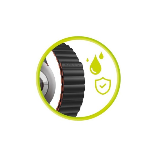 Curea Magnetică Mobile Origin Easy Strap pentru Ceas, 20mm, Black/Orange (Ingredi, MO-ESM20-BLK-ORG) by www.silkase.ro