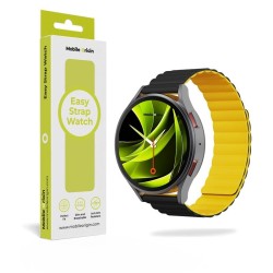 Curea Magnetică Mobile Origin Easy Strap pentru Ceas, 20mm, Black/Yellow