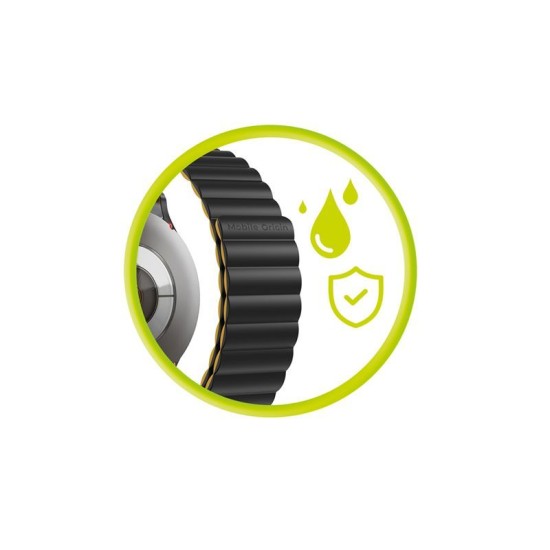 Curea Magnetică Mobile Origin Easy Strap pentru Ceas, 20mm, Black/Yellow (Ingredi, MO-ESM20-BLK-YLW) by www.silkase.ro