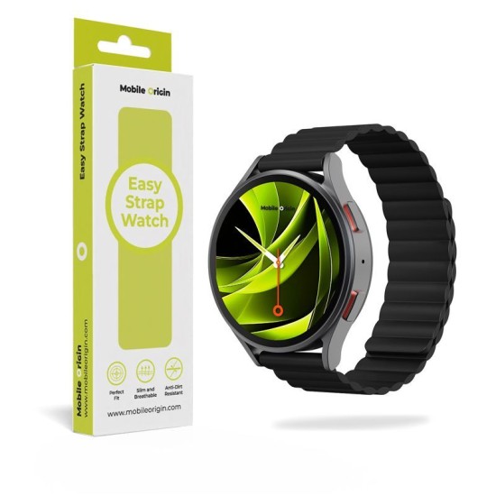 Curea Magnetica Mobile Origin Easy Strap pentru Smartwatch, 22mm, Black Curea Magnetica Mobile Origin Easy Strap pentru Smartwatch, 22mm, Black (Ingredi, MO-ESM22-BLK) by www.silkase.ro