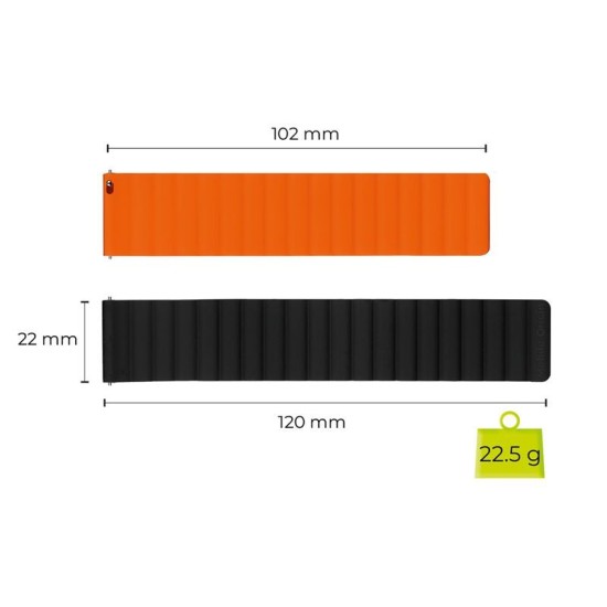 Curea Magnetică Mobile Origin Easy Strap 22mm, Negru/Portocaliu Curea Magnetică Mobile Origin Easy Strap 22mm, Negru/Portocaliu (Ingredi, MO-ESM22-BLK-ORG) by www.silkase.ro
