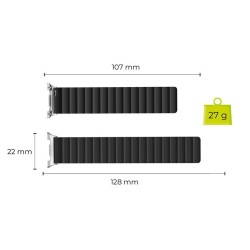 Curea Magnetica Mobile Origin Easy Strap pentru Samsung Galaxy Watch 8, Black Curea Magnetica Mobile Origin Easy Strap pentru Samsung Galaxy Watch 8, Black