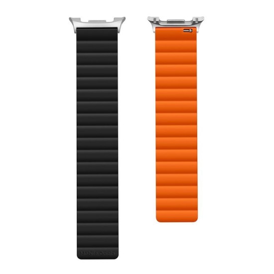 Curea Magnetica Mobile Origin Easy Strap pentru Samsung Galaxy Watch 8, Black/Orange Curea Magnetica Mobile Origin Easy Strap pentru Samsung Galaxy Watch 8, Black/Orange (Galaxy Watch 8, MO-MGW8-BLK-ORG) by www.silkase.ro