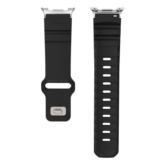 Curea Mobile Origin Easy Strap pentru Samsung Galaxy Watch 8, Black (Galaxy Watch 8, MO-GW8-BLK) by www.silkase.ro