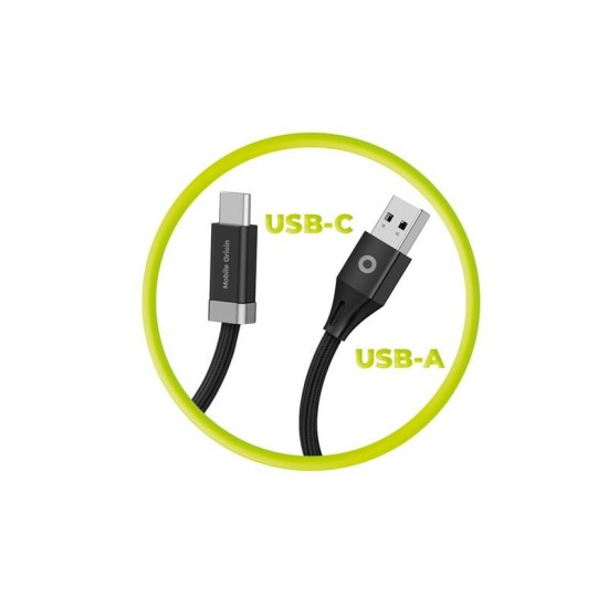 Cablu de Date și Încărcare Magnetic Mobile Origin StayCable, USB-C la USB-A, 27W, 1.5m, CB6 (Ingredi, MO-27WMS-CB6) by www.silkase.ro
