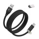 Cablu de Date și Încărcare Magnetic Mobile Origin StayCable, USB-C la USB-A, 27W, 1.5m, CB6 (Ingredi, MO-27WMS-CB6) by www.silkase.ro