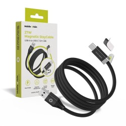 Cablu de Date și Încărcare Magnetic Mobile Origin StayCable, USB-C la USB-A, 27W, 1.5m, CB6