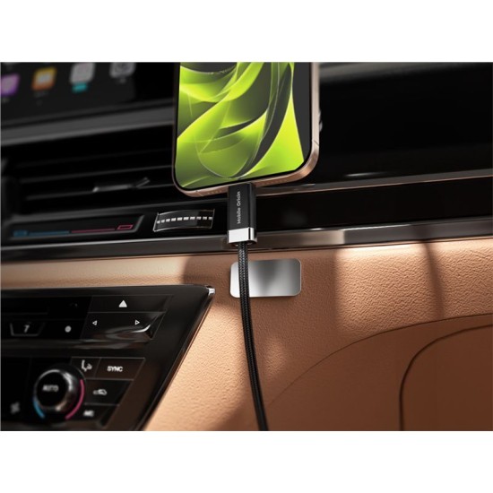 Cablu de Date și Încărcare Magnetic Mobile Origin StayCable, USB-C la USB-A, 27W, 1.5m, CB6 (Ingredi, MO-27WMS-CB6) by www.silkase.ro