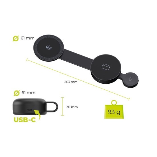 Incarcator Magnetic 3in1 Mobile Origin PW34, Qi2 25W, Pliabil, Negru Incarcator Magnetic 3in1 Mobile Origin PW34, Qi2 25W, Pliabil, Negru (Încărcătoare Wireless, MO-PW34-BLK) by www.silkase.ro