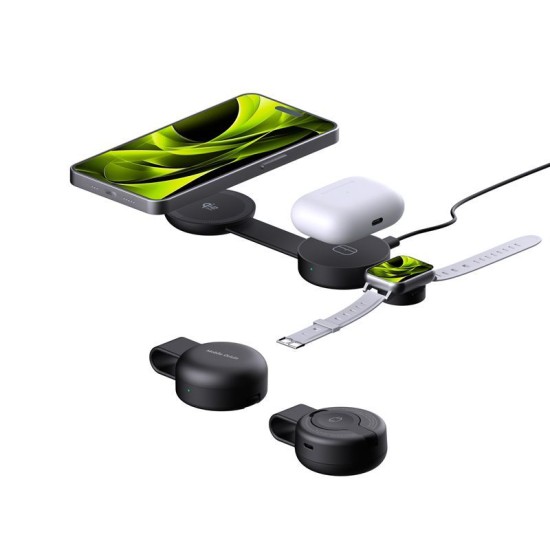 Incarcator Magnetic 3in1 Mobile Origin PW34, Qi2 25W, Pliabil, Negru Incarcator Magnetic 3in1 Mobile Origin PW34, Qi2 25W, Pliabil, Negru (Încărcătoare Wireless, MO-PW34-BLK) by www.silkase.ro