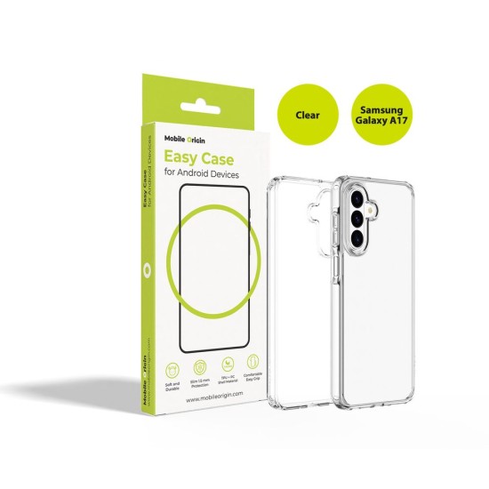 Husă de protecție Mobile Origin Easy Case pentru Samsung Galaxy A17, Transparentă (A17, MO-HYCL-A17) by www.silkase.ro