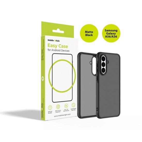 Husă de Protecție Mobile Origin Easy Case pentru Samsung Galaxy A56 / A36, Matte Black Husă de Protecție Mobile Origin Easy Case pentru Samsung Galaxy A56 / A36, Matte Black (A36, MO-HYMBL-A56A36) by www.silkase.ro