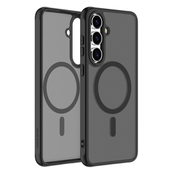 Husă Mobile Origin Easy Case pentru Samsung Galaxy S25 FE, MagSafe, Matte Black (S25 FE, MO-HYMBL-GS25FE) by www.silkase.ro