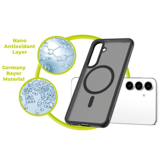 Husă Mobile Origin Easy Case pentru Samsung Galaxy S25 FE, MagSafe, Matte Black (S25 FE, MO-HYMBL-GS25FE) by www.silkase.ro