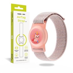 Curea Mobile Origin pentru AirTag, Model Pink Unicorn, Roz