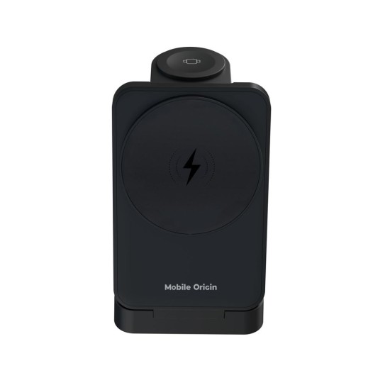 Stație de Încărcare 3-în-1 Mobile Origin PW28, Pliabilă, cu Lumină, Negru Stație de Încărcare 3-în-1 Mobile Origin PW28, Pliabilă, cu Lumină, Negru (Încărcătoare Wireless, MO-FCHS-PW28-BLK) by www.silkase.ro