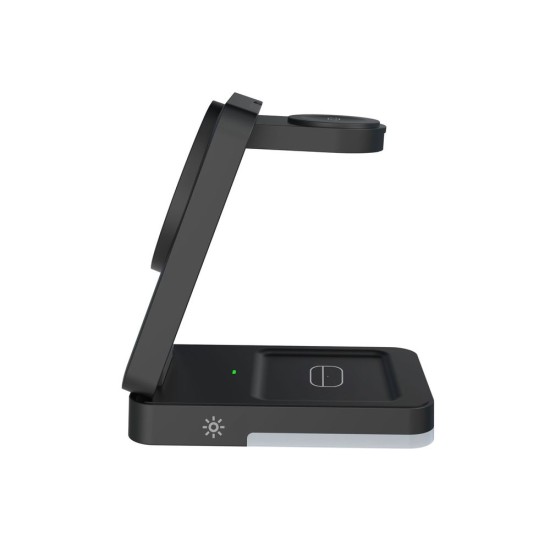 Stație de Încărcare 3-în-1 Mobile Origin PW28, Pliabilă, cu Lumină, Negru Stație de Încărcare 3-în-1 Mobile Origin PW28, Pliabilă, cu Lumină, Negru (Încărcătoare Wireless, MO-FCHS-PW28-BLK) by www.silkase.ro