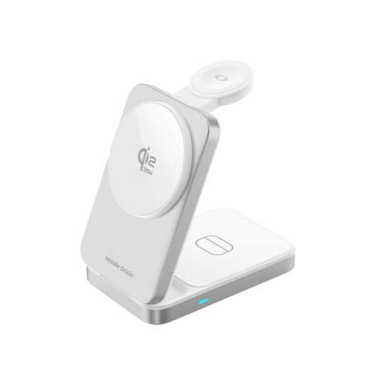 Stand de Încărcare Mobile Origin 3în1 Qi2 25W Foldable PW35, Compatibil MagSafe - Argintiu Stand de Încărcare Mobile Origin 3în1 Qi2 25W Foldable PW35, Compatibil MagSafe - Argintiu (Încărcătoare Wireless, MO-FCHS-PW35-SLV) by www.silkase.ro