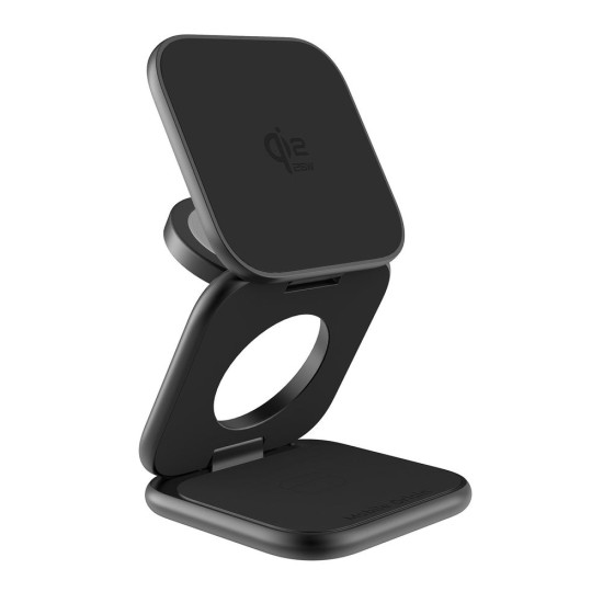 Încărcător Wireless 3în1 Mobile Origin PW36, Qi2 25W, MagSafe, Matte Black (Încărcătoare Wireless, MO-USF-PW36-BLK) by www.silkase.ro