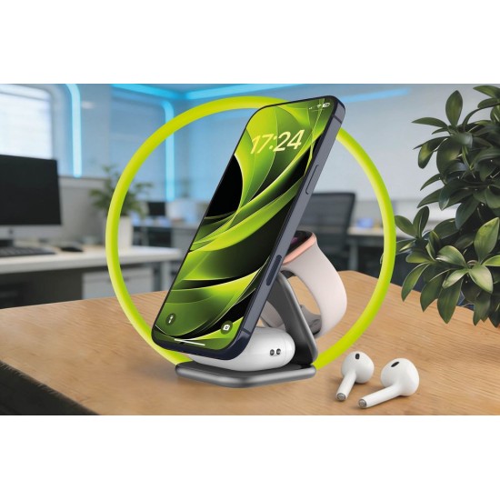 Încărcător Wireless 3în1 Mobile Origin PW36, Qi2 25W, Pliabil, MagSafe, Space Grey Încărcător Wireless 3în1 Mobile Origin PW36, Qi2 25W, Pliabil, MagSafe, Space Grey (Încărcătoare Wireless, MO-USF-PW36-GRY) by www.silkase.ro