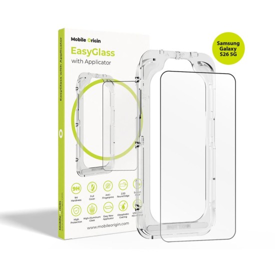 Folie de Protecție Mobile Origin EasyGlass pentru Samsung Galaxy S26 5G, cu Aplicator Inclus (S26, EGA-GS26) by www.silkase.ro