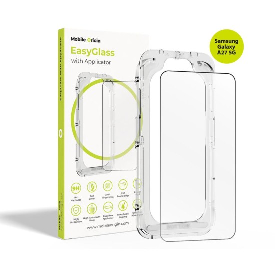 Folie de protecție Mobile Origin EasyGlass cu Aplicator pentru Samsung Galaxy A27 5G (Ingredi, EGA-A275G) by www.silkase.ro
