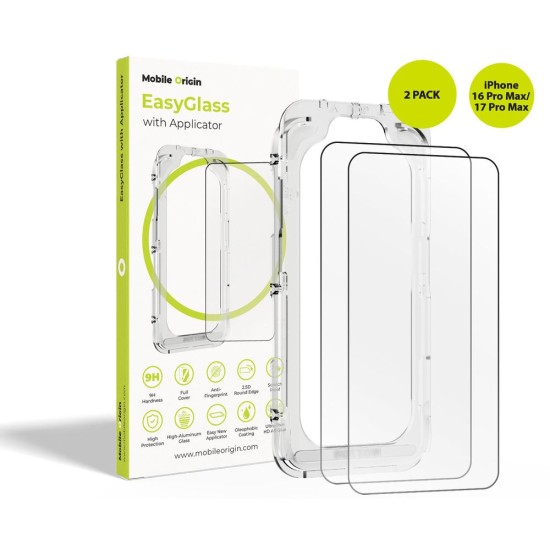 Pachet 2 Folii de Protecție Mobile Origin EasyGlass pentru iPhone 16 Pro Max / 17 Pro Max, cu Aplicator Inclus Pachet 2 Folii de Protecție Mobile Origin EasyGlass pentru iPhone 16 Pro Max / 17 Pro Max, cu Aplicator Inclus (iPhone 17 Pro Max, EGA-i17ProMax-2pk) by www.silkase.ro