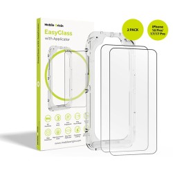 Set 2 Folii de Protecție Mobile Origin EasyGlass pentru iPhone 16 Pro, 17 și 17 Pro, cu Aplicator Inclus