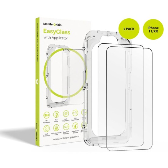 Set 2 Folii de Protecție Ecran Mobile Origin EasyGlass pentru iPhone 11/XR, cu Aplicator Inclus Set 2 Folii de Protecție Ecran Mobile Origin EasyGlass pentru iPhone 11/XR, cu Aplicator Inclus (iPhone XR, EGA-i11-2pk) by www.silkase.ro