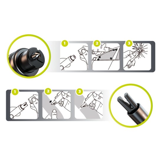 Ciocan de Siguranță Auto 2 în 1 Mobile Origin CA29 - Spargere Geam și Tăiere Centură (Accesorii auto, MO-CSH-CA29) by www.silkase.ro