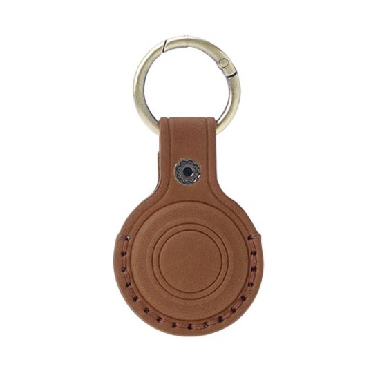 Breloc din Piele Mobile Origin AirTag Leather Keychain A6, Midnight Brown Breloc din Piele Mobile Origin AirTag Leather Keychain A6, Midnight Brown (Ingredi, MO-ALK-MBRW) by www.silkase.ro