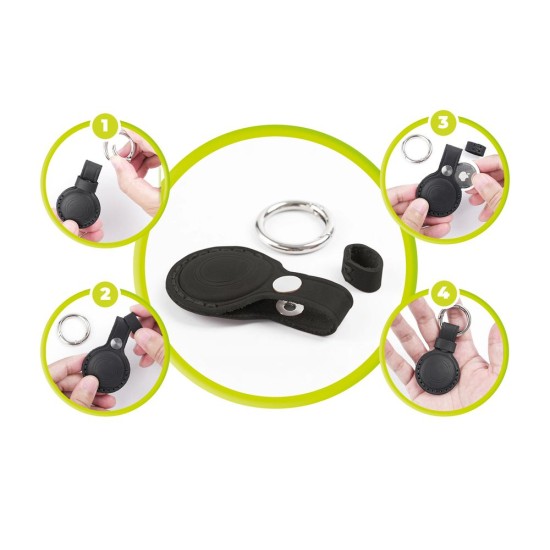 Breloc din Piele Mobile Origin AirTag Outdoor A7, Negru Breloc din Piele Mobile Origin AirTag Outdoor A7, Negru (Ingredi, MO-AOLK-BLK) by www.silkase.ro
