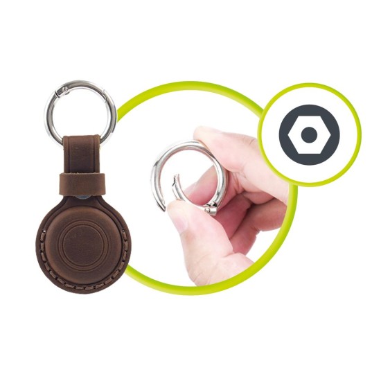 Breloc Premium din Piele Mobile Origin AirTag Outdoor Leather Keychain A7, Midnight Brown Breloc Premium din Piele Mobile Origin AirTag Outdoor Leather Keychain A7, Midnight Brown (Ingredi, MO-AOLK-MBRW) by www.silkase.ro