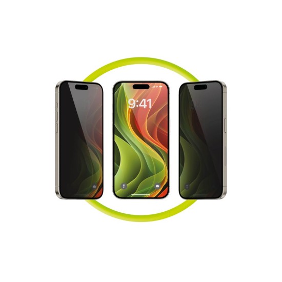 Folie de Protectie Privacy Mobile Origin EasyGlass cu Aplicator pentru iPhone 17e, 16e, 14, 13, 13 Pro (iPhone 17e, EGA-P-i14) by www.silkase.ro