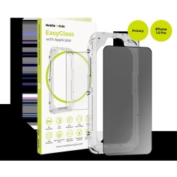 Folie de Protectie Mobile Origin EasyGlass Privacy pentru iPhone 15 Pro, cu Aplicator