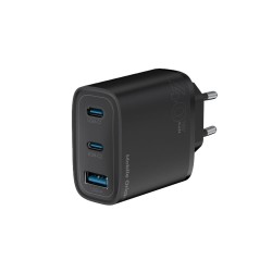 Încărcător de Rețea Mobile Origin GaN 40W MO13, 1x USB-A + 2x USB-C, Negru