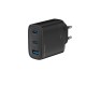 Încărcător de Rețea Mobile Origin GaN 40W MO13, 1x USB-A + 2x USB-C, Negru (Incarcatoare, FRL-GAN40W-MO13-BLK) by www.silkase.ro