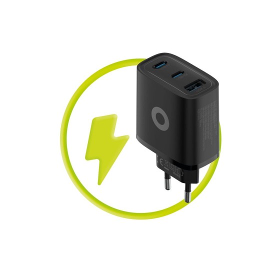 Încărcător de Rețea Mobile Origin GaN 40W MO13, 1x USB-A + 2x USB-C, Negru (Incarcatoare, FRL-GAN40W-MO13-BLK) by www.silkase.ro