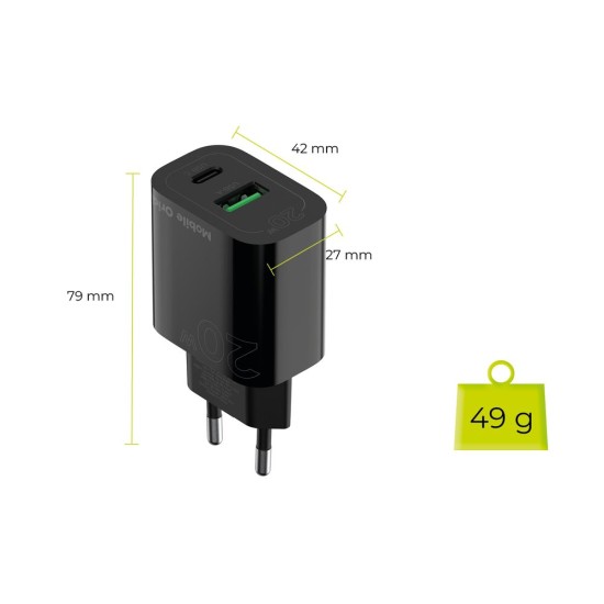 Încărcător de Retea Mobile Origin PD20W MO12, Dual Port USB-C și USB-A, Negru Încărcător de Retea Mobile Origin PD20W MO12, Dual Port USB-C și USB-A, Negru (Unelte Service GSM, FRL-PD20W-MO12-BLK) by www.silkase.ro