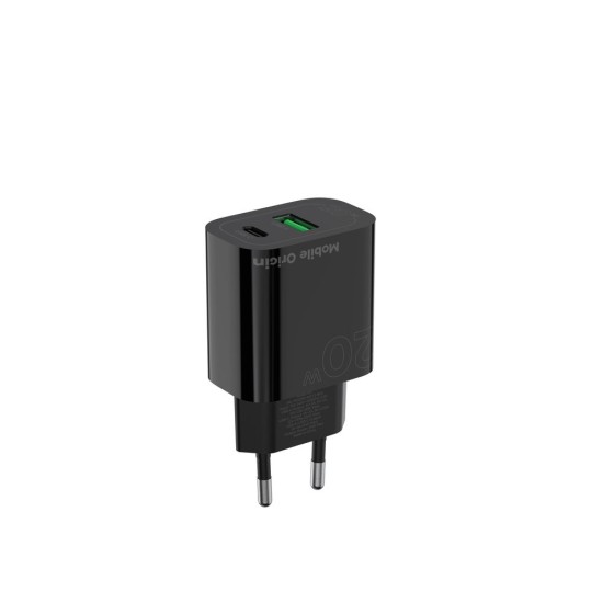 Încărcător de Retea Mobile Origin PD20W MO12, Dual Port USB-C și USB-A, Negru Încărcător de Retea Mobile Origin PD20W MO12, Dual Port USB-C și USB-A, Negru (Unelte Service GSM, FRL-PD20W-MO12-BLK) by www.silkase.ro